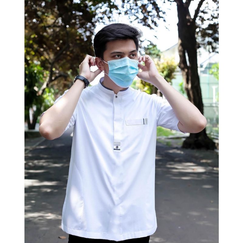 Baju Koko Pria Dewasa Lengan Pendek dan Panjang jumbo Premium Original "HARUN"