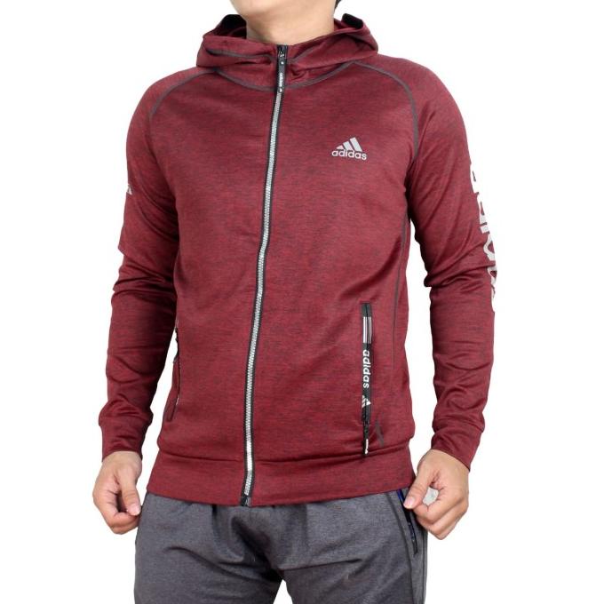 Jaket Olahraga Adidas Gym Running Import Go Grade Ori - S
