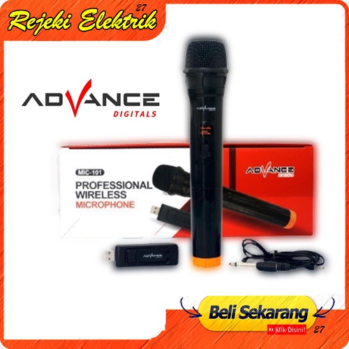 Microphone Single Wireless Advance MIC 101 - Professinal Mikrofon