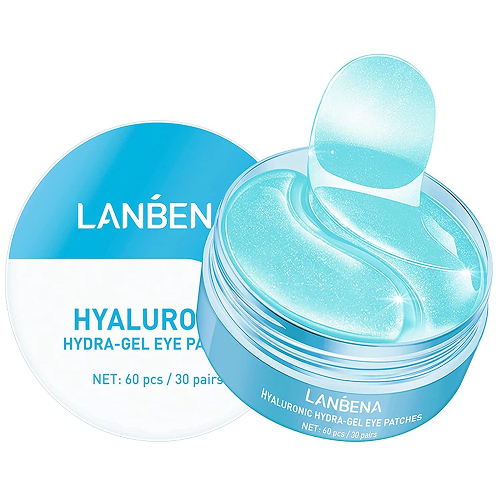 LANBENA Hyaluronic Acid Hydra-gel Eye Mask/Patches - Masker Mata Melembabkan Anti-kerut Anti-Aging Hapus Kantung Mata