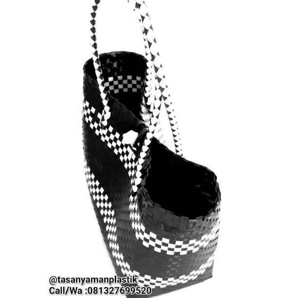 

[KODE X9982] TAS SOUVENIR ,TAS KERANJANG BELANJA MONOKROM SIZE L