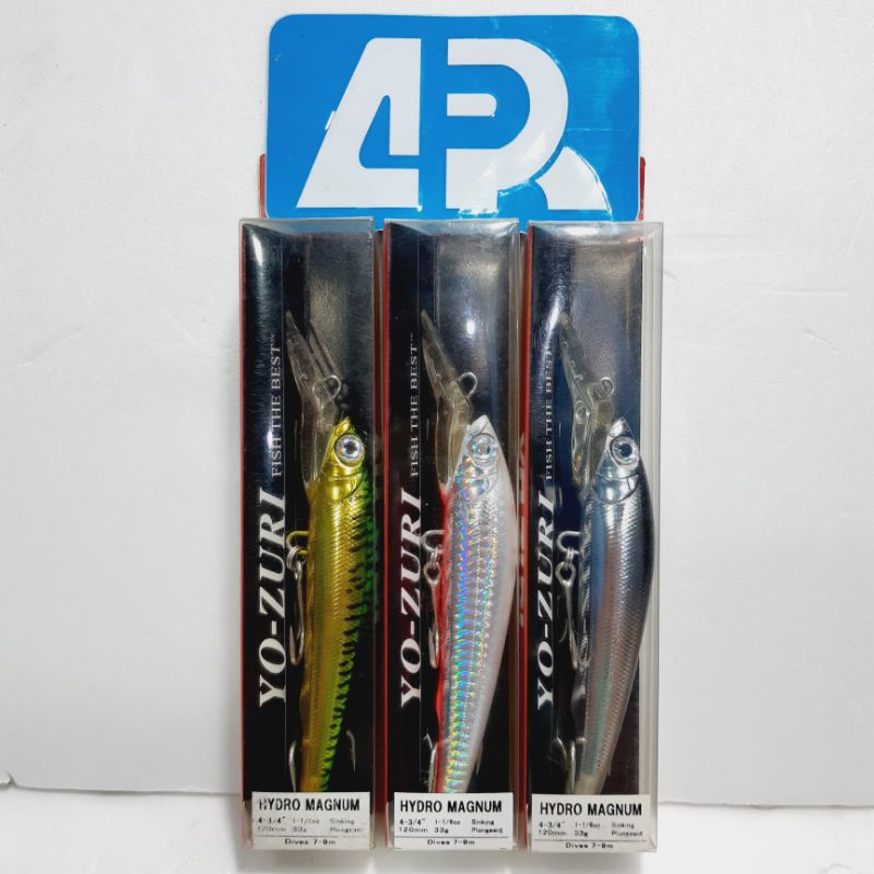 YOZURI HYDRO MAGNUM 120MM 33GR SINKING DIVES 7-9M