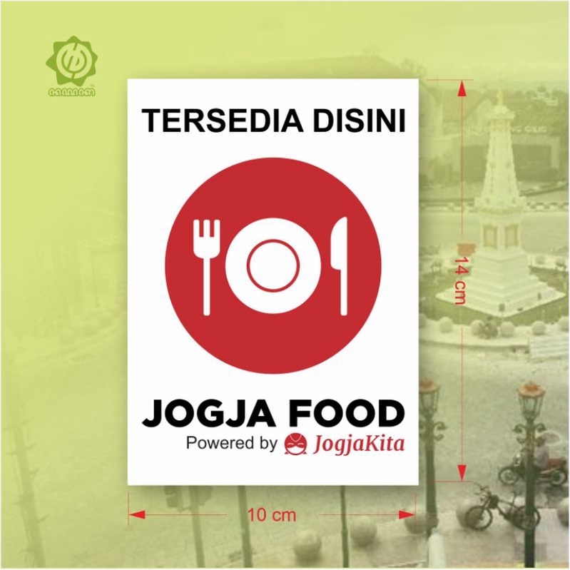 

Stiker label JogjaFood ukuran 14x10cm