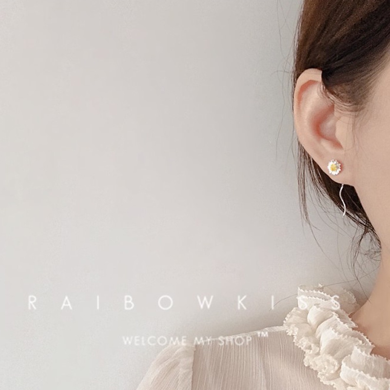 Anting-anting daisy wanita gaya Korea / anting rumbai wanita gaya Korea-Won