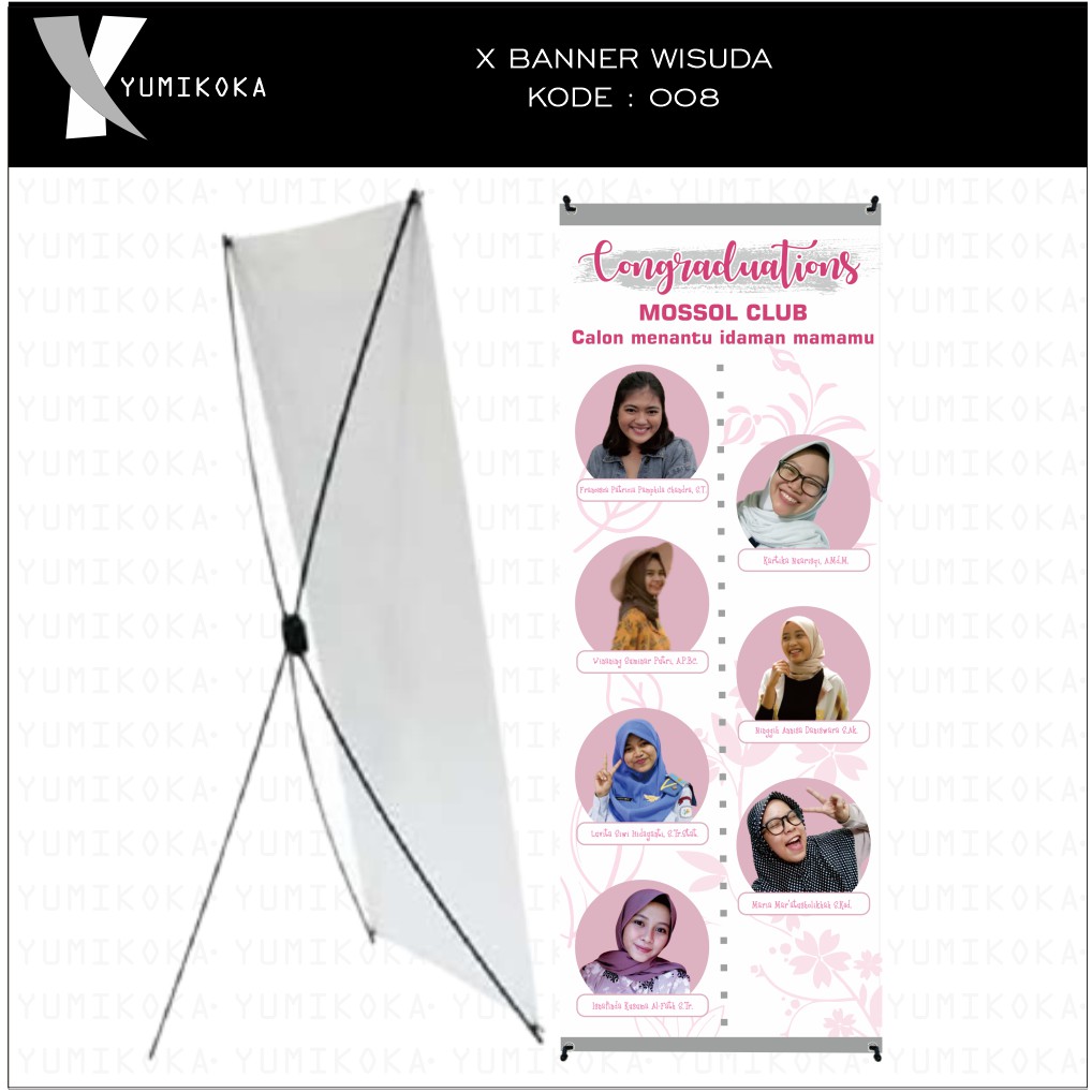 BANNER BENER BANER STAND SPANDUK WISUDA ULANG TAHUN PERNIKAHAN KELULUSAN SIDANG BISA CUSTOME DESAIN