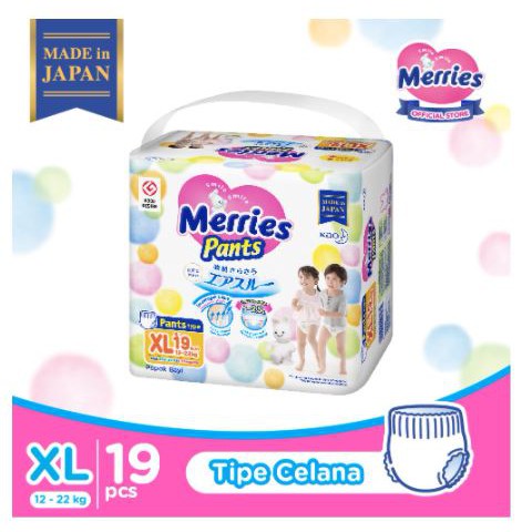 MERRIES PREMIUM POPOK BAYI PANTS XL19 / POPOK CELANA