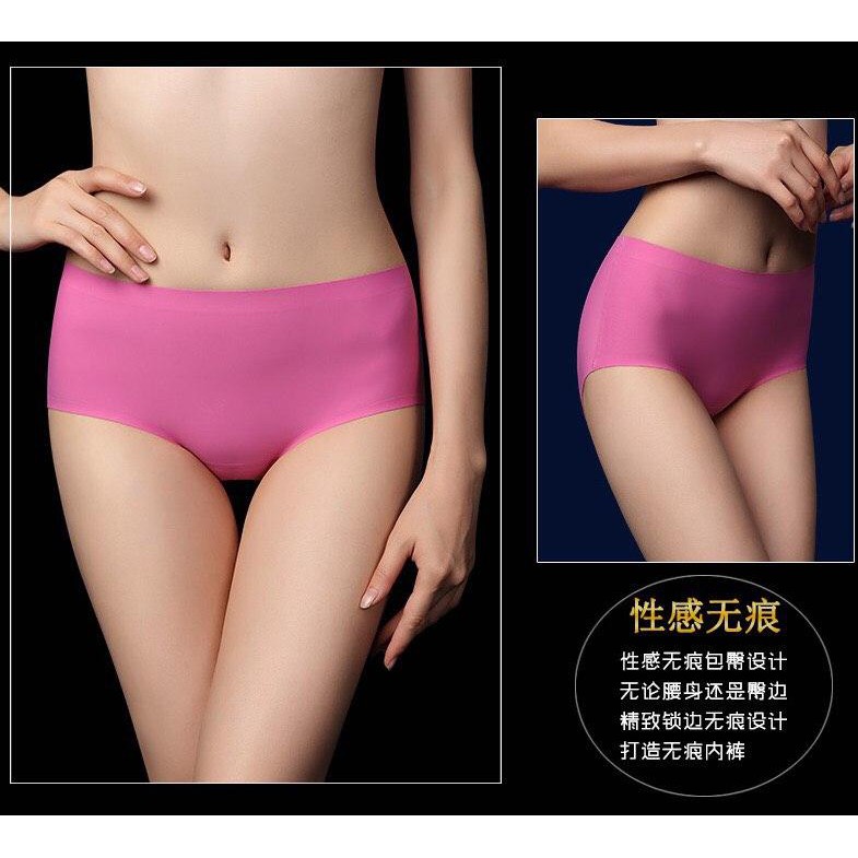 Lovefashion - Celana Dalam Wanita Seamless Tanpa Jahitan Anti Nyeplak Fashion Es Sutra CD02