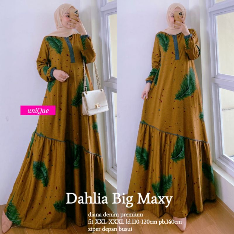 Dahlia Maxy Dress Busui Jumbo Gamis Big Size Dress Muslimah Levila Maxy gamis diana denim jumbo busui xxxl ld 120cm Gamis Bahan Adem Gamis Muslim Lebaran Terbaru Gamis Wanita Super Jumbo Levila Dres Jumbo Busui Friendly Gamis Kondangan Remaja Muslimah