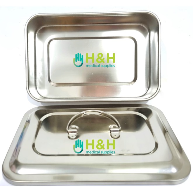 Dental Tray / Tempat Instrumen Gigi / Tray Gigi / Autoclaveable Dental Tray / Stainless steel Dental Tray / Kotak Instrumen Gigi