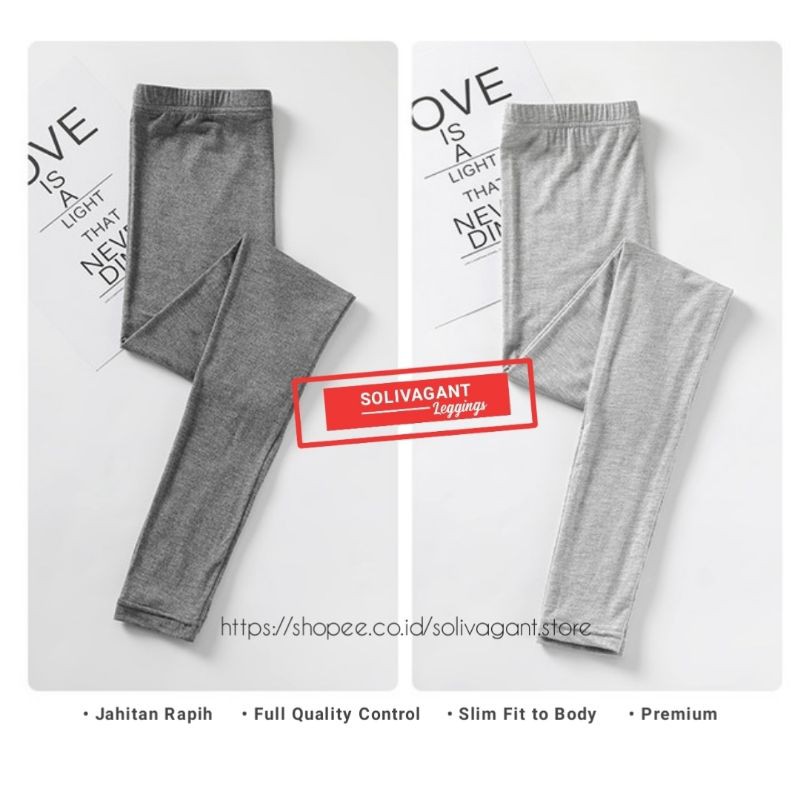 Celana Legging Panjang Wanita Bahan Soft Rayon Uk L-XL-XXL-XXXL