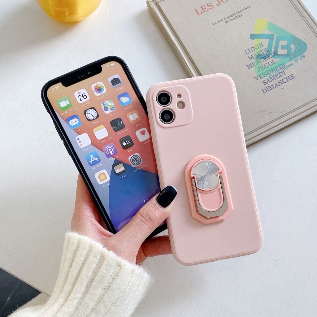 CASE SOFTCASE SILIKON MACARON PELINDUNG KAMERA RINGSTAND OPPO VIVO SAMSUNG XIAOMI REALME IPHONE INFINIX ALL TYPE JB5395