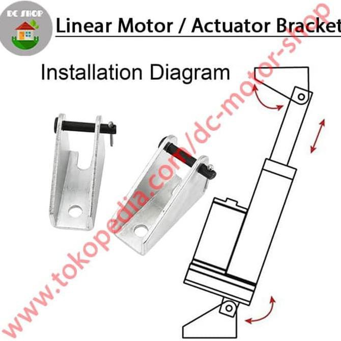 Linear Motor /Actuator Bracket Mounting Heavy Duty Linear Motor 12V DC