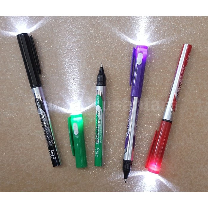 

Pena Pulpen Alat Tulis Senter Led Light Pen