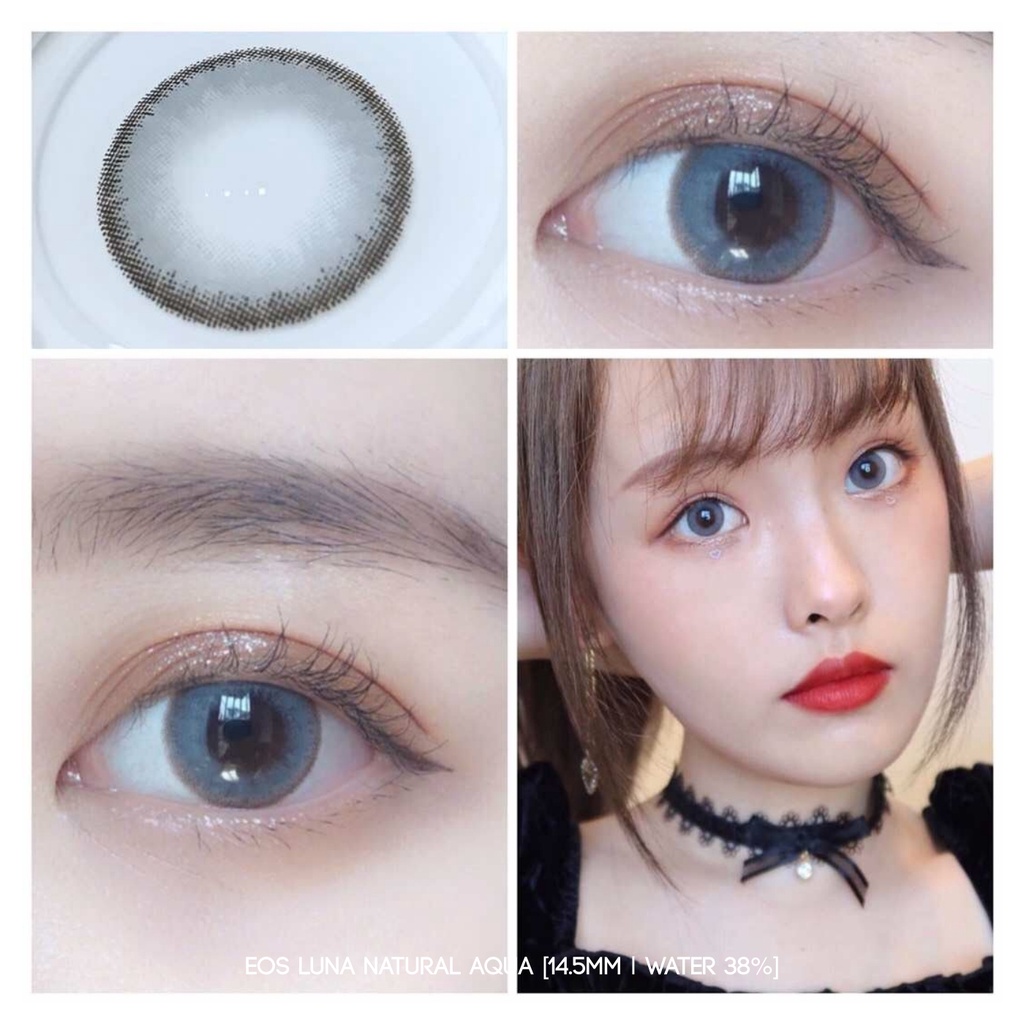 Softlens Luna Natural Aqua (Gray) | EOS [Mikhayloveshop]