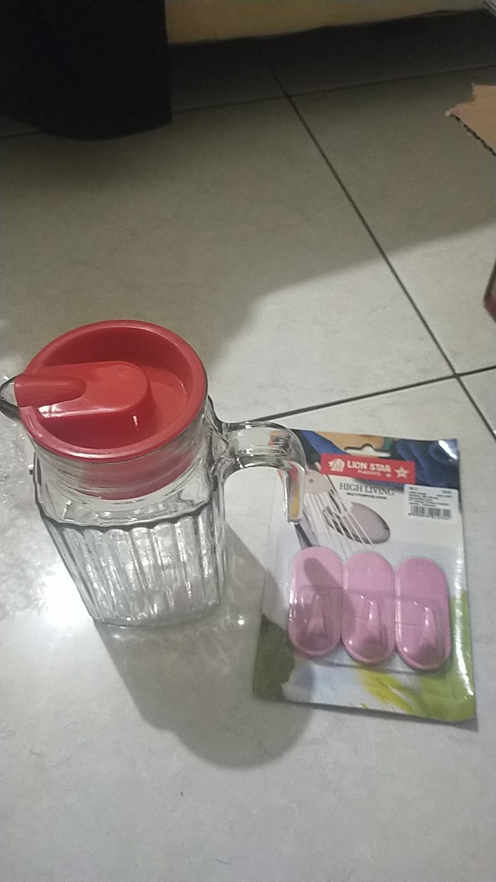 Pitcher Water Jug 500 Ml Tempat Air Minum Kaca Pitcher Kaca Tebal