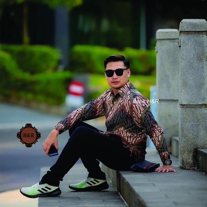 Baju Batik Pria Lengan Panjang Kemeja Batik Pria Batik Premium Kemeja Cowok Batik modern Baju Pria