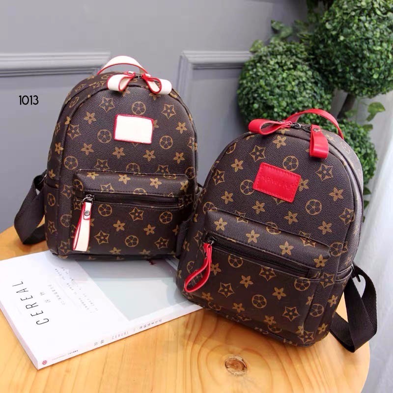 ONLYONE12 Tas Ransel Wanita Mini Import Kulit Pu Premium Quality / Tas Wanita Motif / Tas Ransel Traveling / Mini Bag Backpack / Tas Wanita Kecil Muat Banyak