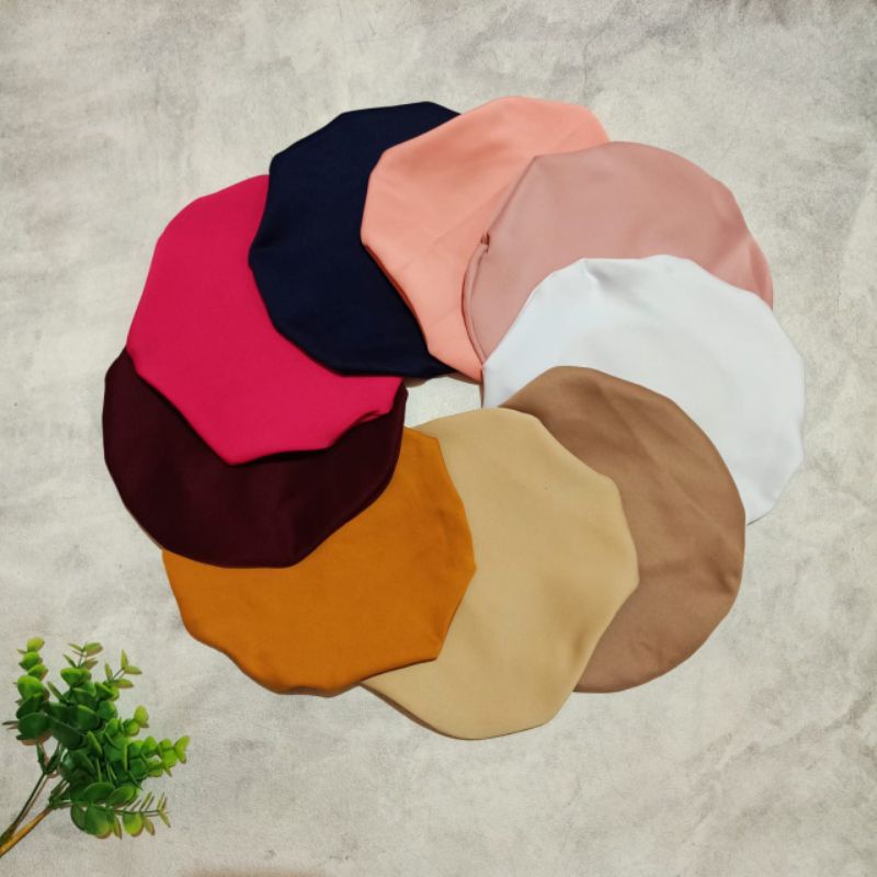 BARET HAT KIDS - Fashion Aksesoris Accesoris Topi Baret Bucket Hat Hijab Polos Gaya Bayi Anak Peremp