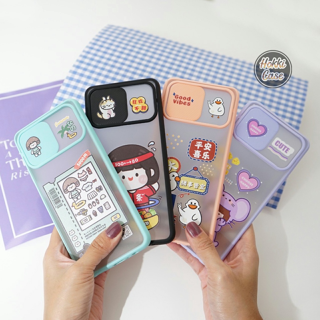 [KG 03] SOFTCASE SLIDE KAMERA PROTEK KARAKTER FOR VIVO My choice window case Pelindung Camera Slide 