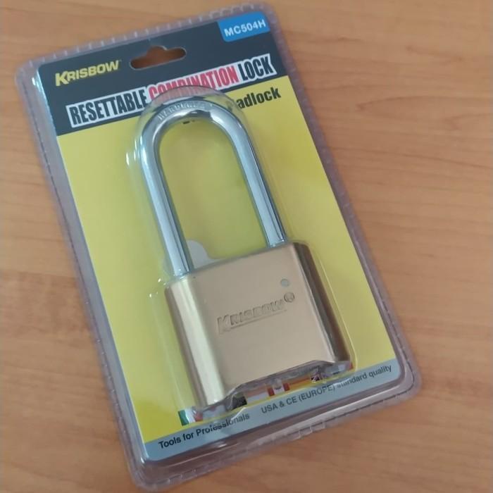 KRISBOW gembok kombinasi angka tanpa anak kunci - gembok pagar rumah