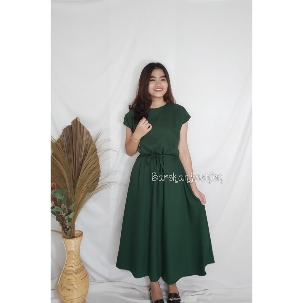 DRESS AIFE KATUN SHAKILLA/BASIC KOREAN DRESS/DRESS WANITA