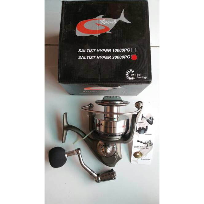 Reel G-Tech Saltist Hyper 20000PG. reel laut. alat pancing murah