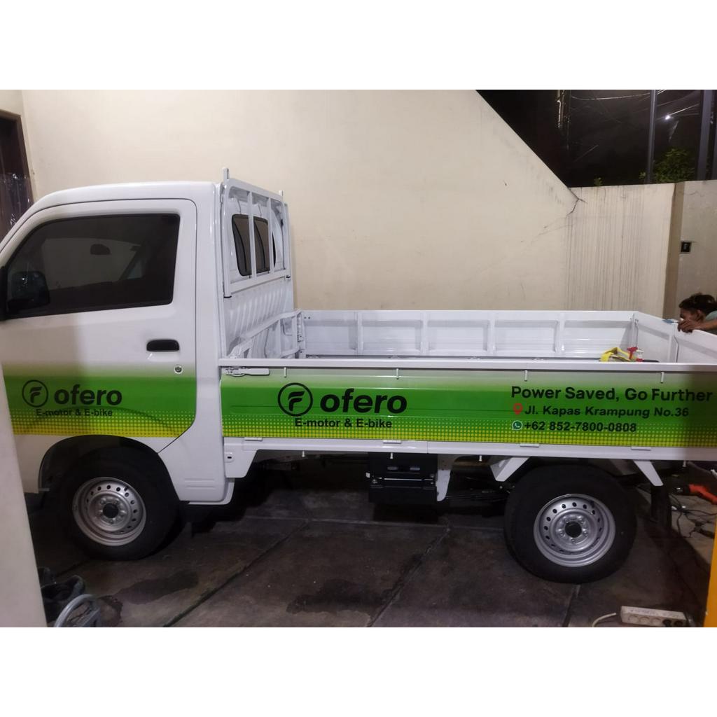 

Branding Mobil Carry Pick Up Standard Custom Print Include Pemasangan