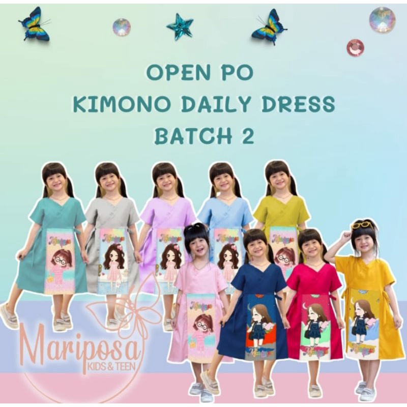 KIMONO DAILY DRESS MARIPOSA KIDS  & TEEN VOL 2