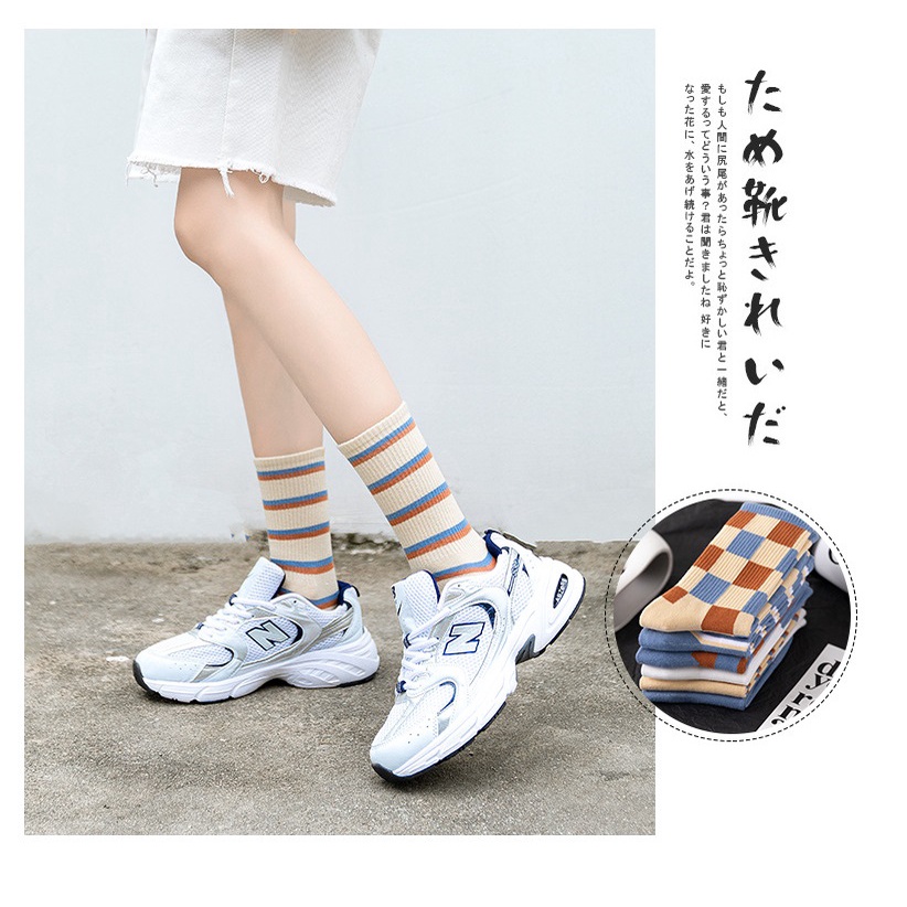 ENNWEN KK68 Kaos Kaki Wanita Japanese Spring And Summer Collection Women Sock-6
