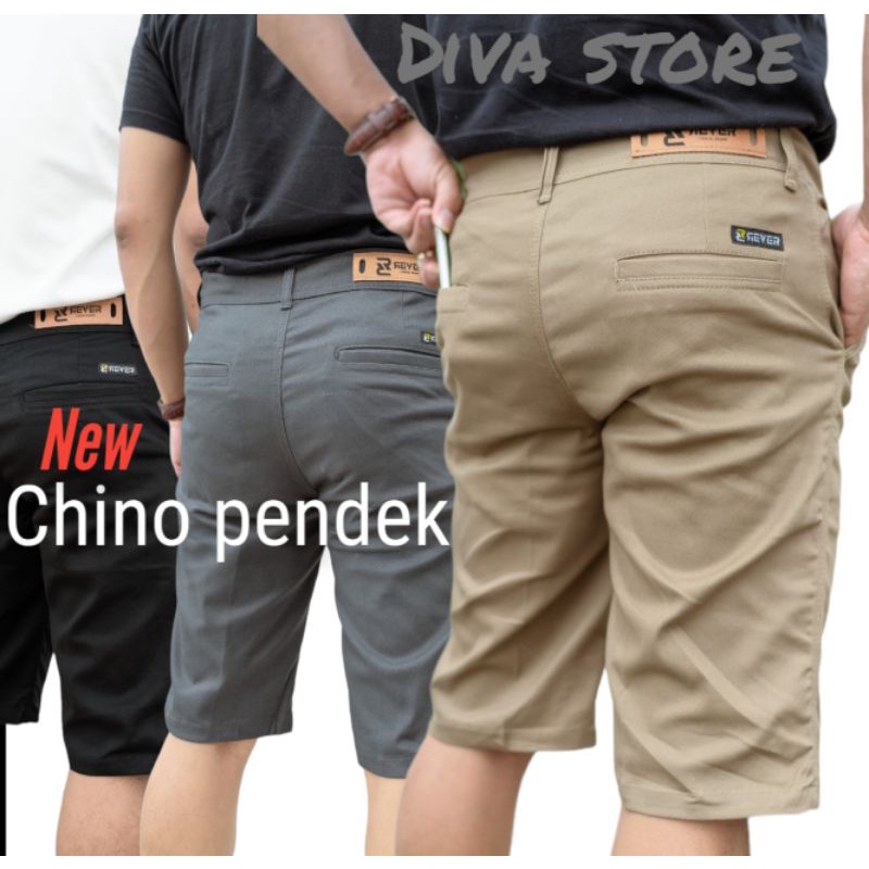 CELANA CHINO PENDEK Bahan Diamond Stretch Jumbo Surfing Terlaris