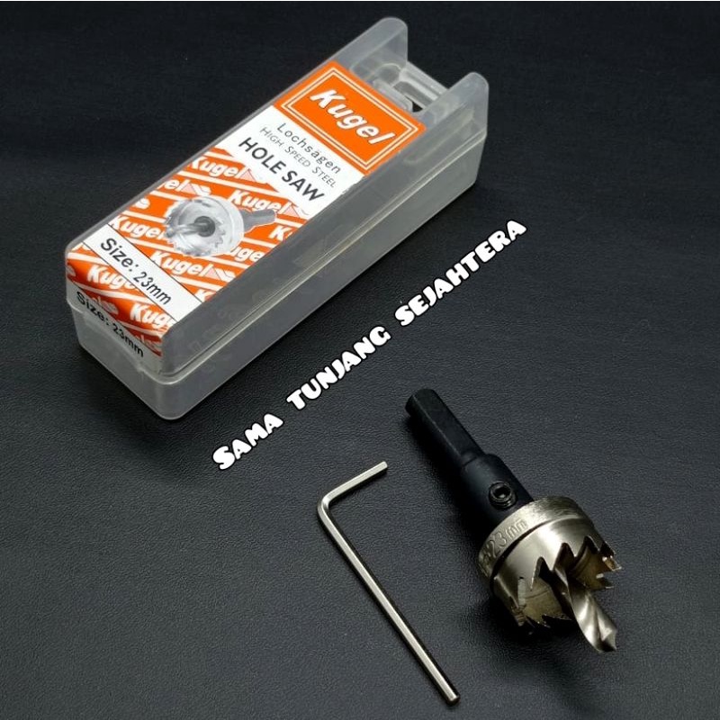 KUGEL HOLE SAW BESI HSS 23 MM - MATA BOR BESI HSS 23 MM KUGEL