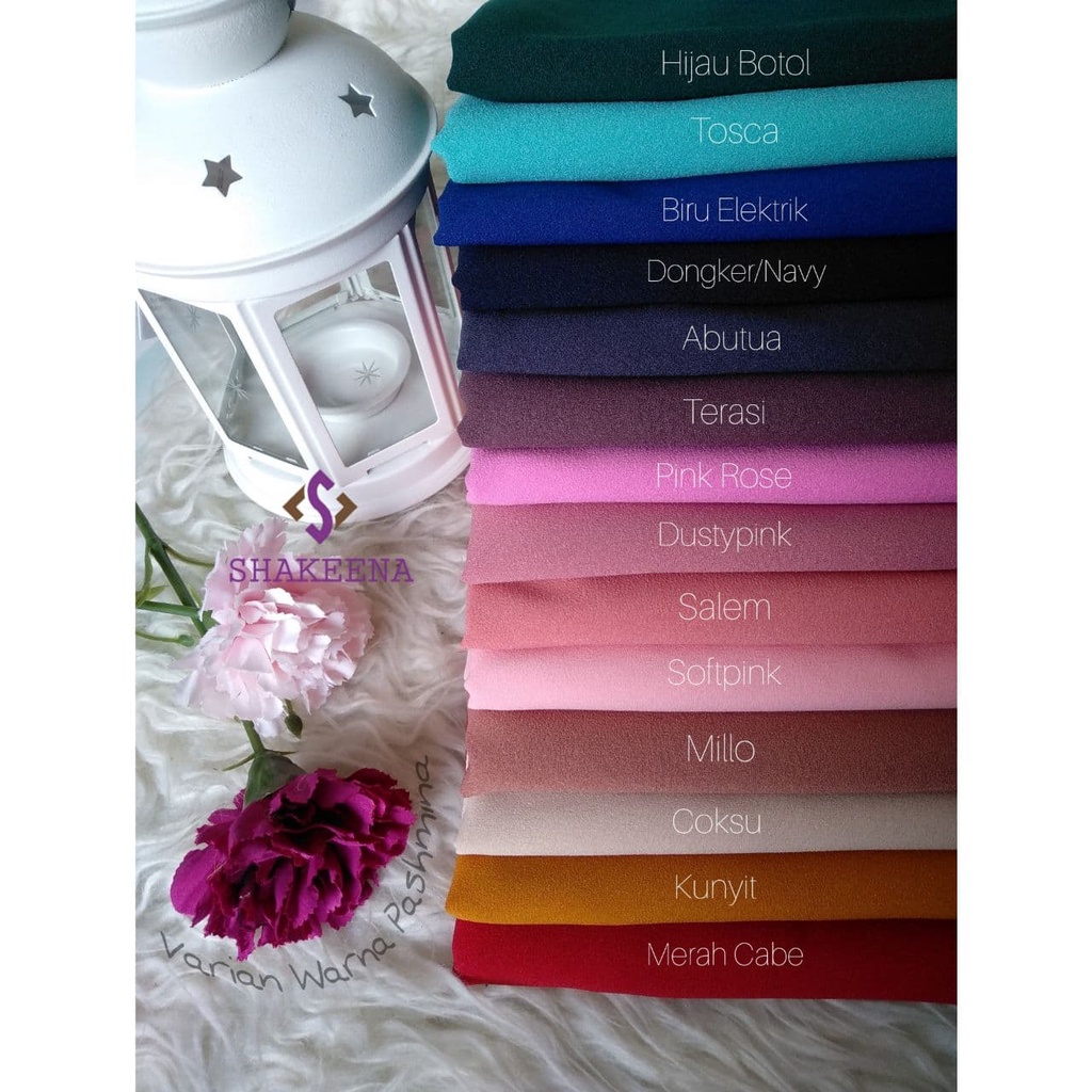 Pashmina Anak Usia 2-7tahun/ Pashmina Anak Diamond Crepe / 50cm x 150cm pashmina anak