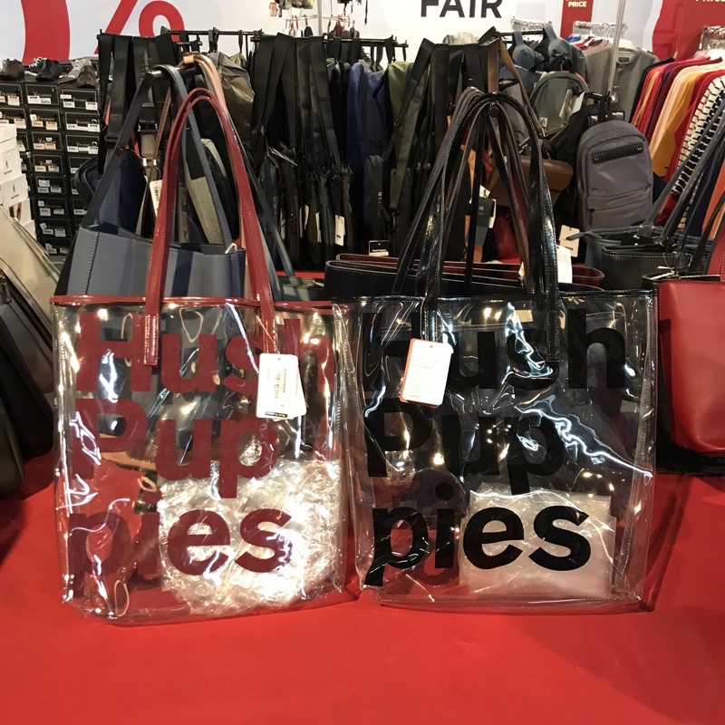 Tas Cewek | Tote Bag Transparan Hush Puppies