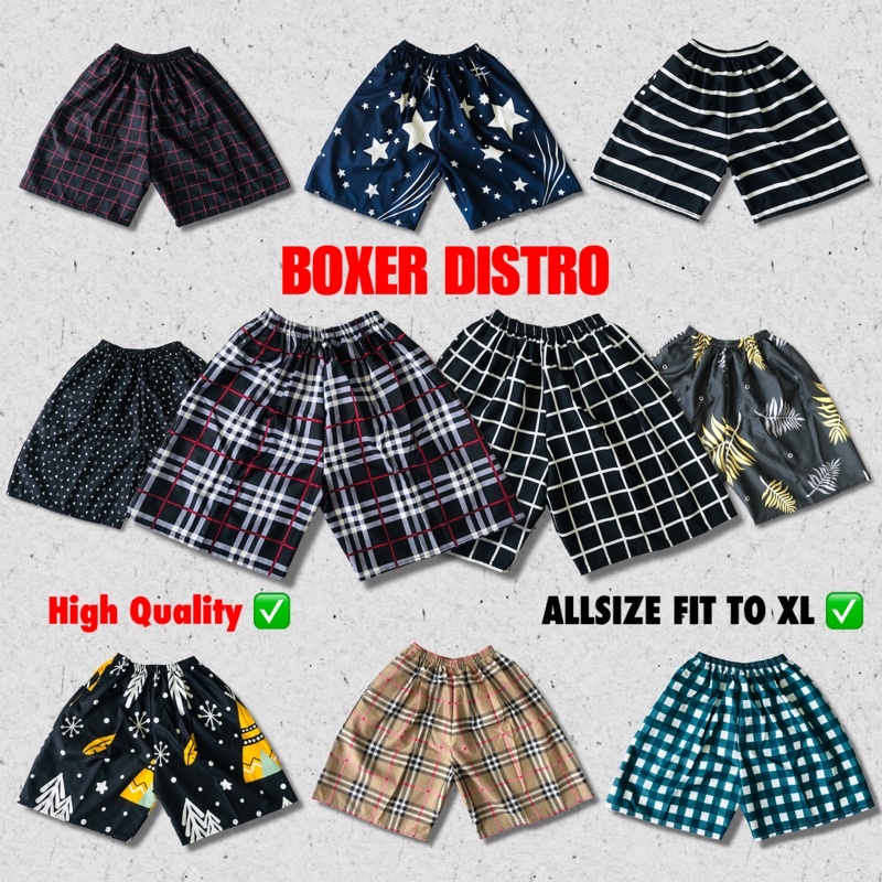 [AS] BOXER PRIA Allsize fit to 70 kg / Celana pendek pria