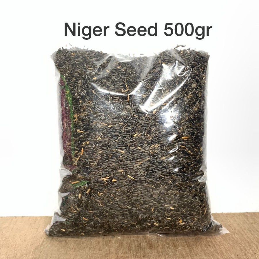 Niger Seed Kiloan Makanan Burung Red Siskin Goldfinch Kenari 500gram