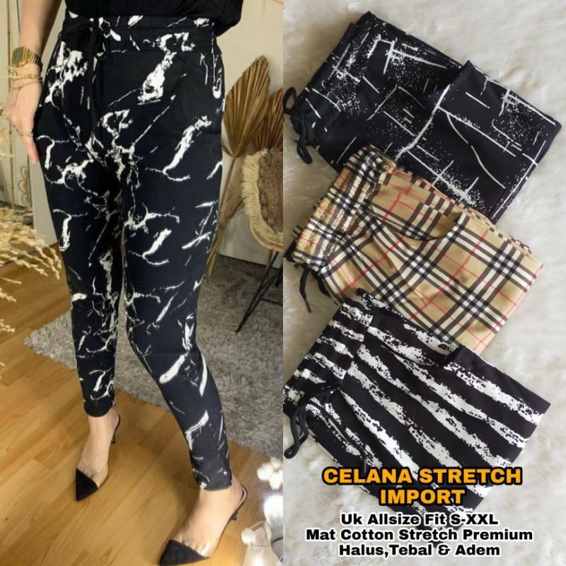 Celana Wanita Premium Fit S-XXL Jumbo