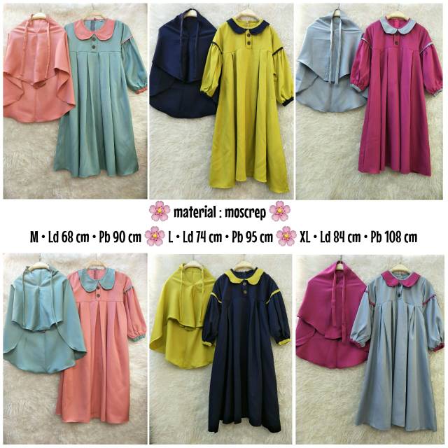 Syalina set dress anak amn
