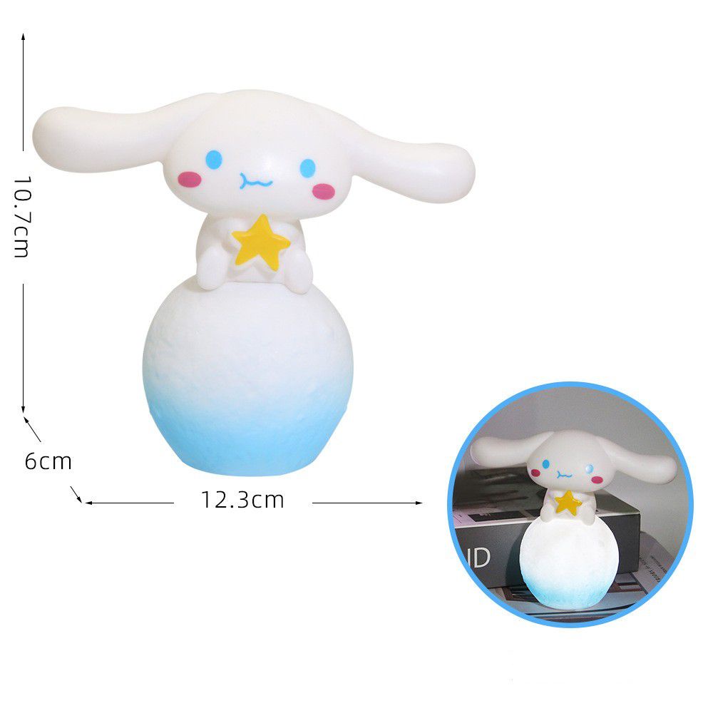 Sanrio Cinnamoroll Night Light Cake Baking Decoration Happy Birthday Cartoon Party Gift