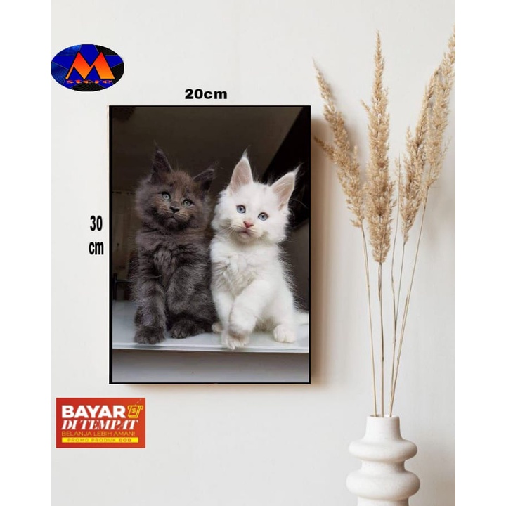 HIASAN DINDING GAMBAR KUCING/PAJANGAN DINDING RUMAH/POSTER KAYU GAMBAR KUCING/POSTER KUCING
