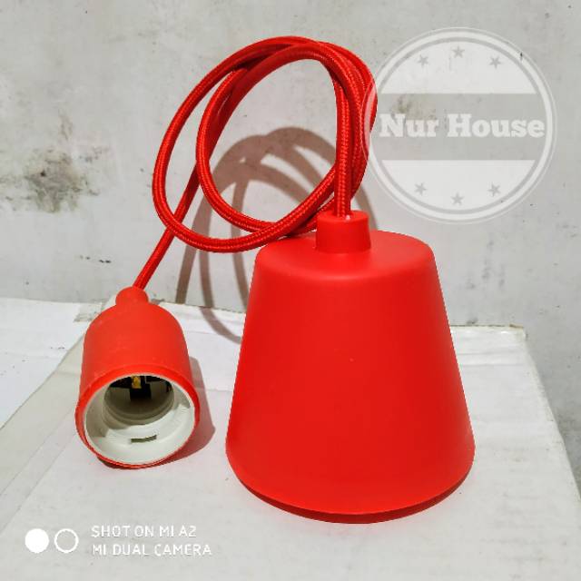 lampu gantung fiting karet minimalis retro modern pendant lamp