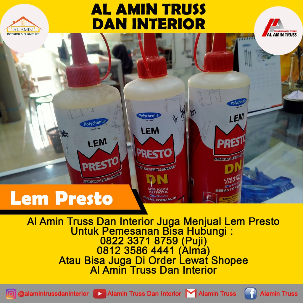 

Lem Kayu Presto Alifatik Best Seller