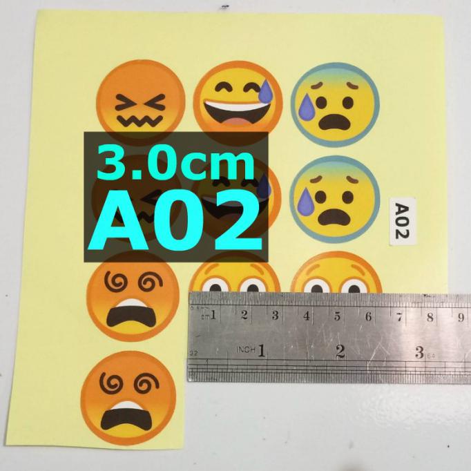 

Sl A02 Smiley 3Cm Sticker Label Stiker Belimas89 Ayo Beli