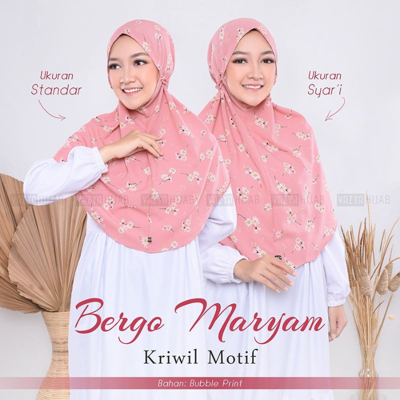 Bergo Maryam Kriwil Motif