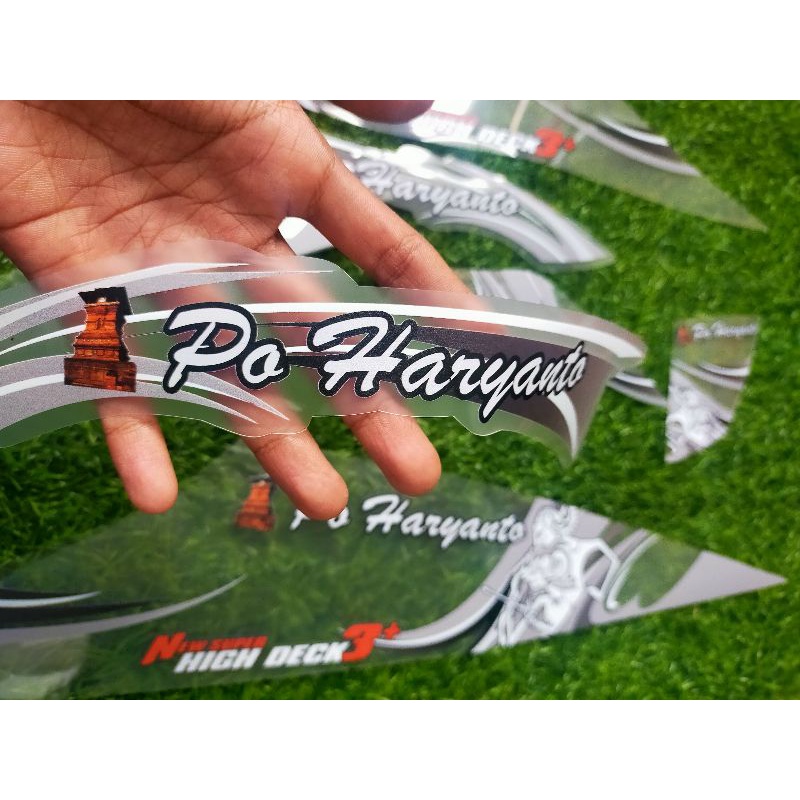 Striping sticker transparan Beat karbu livery bus PO HARYANTO