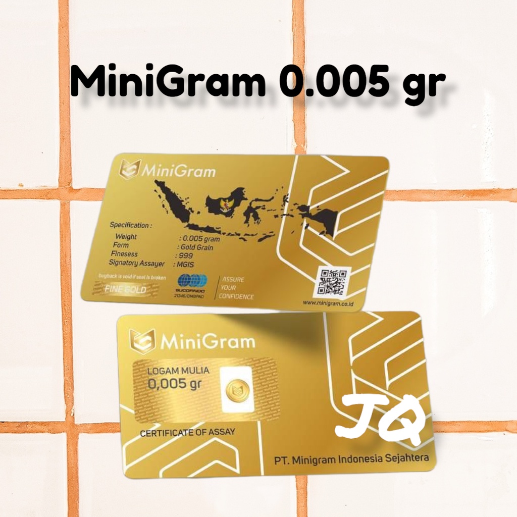 MiniGram Logam Mulia Baby Gold Mini Gold 0.005 gram