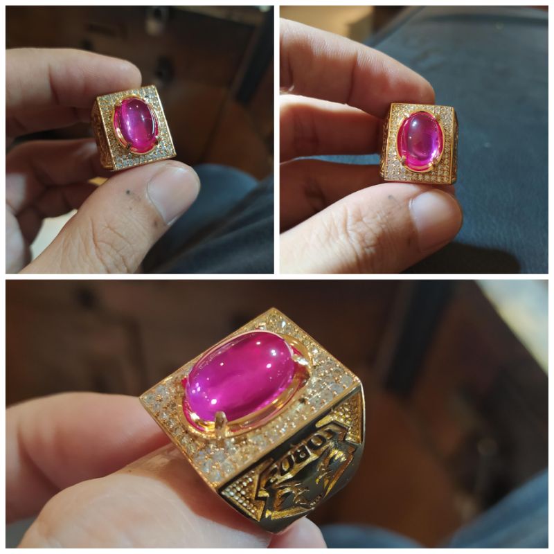 Batu Cincin Delima Merah Siam Bangkok