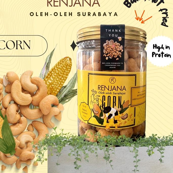 

10.10 SALE Kacang Mede / Mete / Mente Oven Panggang | Corn - RENJANA CASHEW 300g serbuuu !