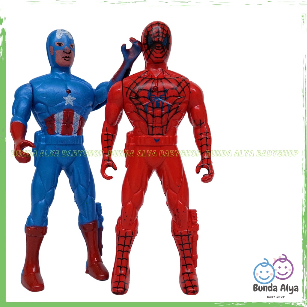 Mainan Anak Laki Super Hero Mania Isi 2 PCS - Robot Marvel Mainan Anak - Marvel Super Hero Toys GT