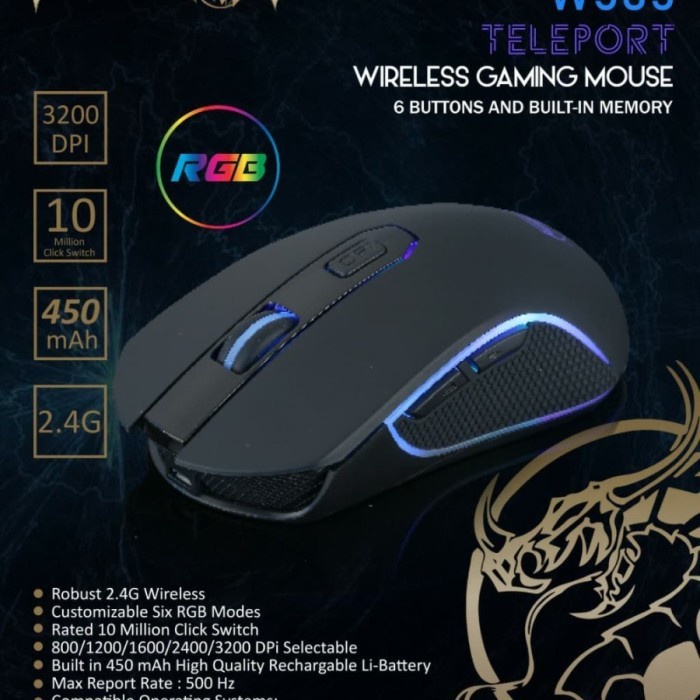 Imperion W505 Teleport Mouse Gaming Wireless RGB