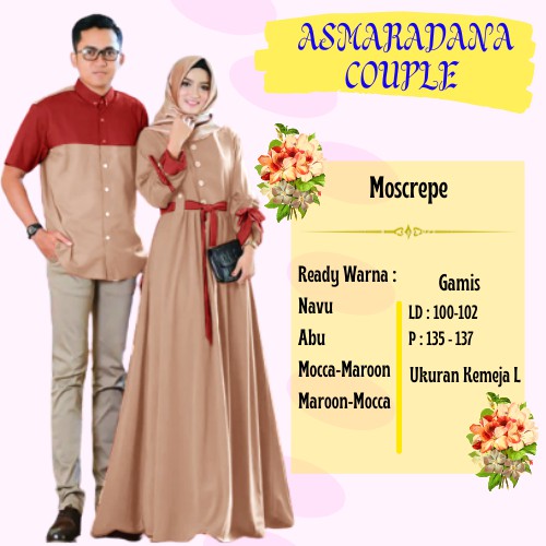 Renada Couple Gamis Muslim CP Edisi Lebaran BJ